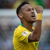 Neymar marcou um gol pelo Brasil na partida contra o México, que terminou com placar 2 a 0