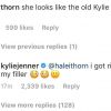 'Eu me livrei de todo o preenchimento labial', assumiu Kylie Jenner no Instagram