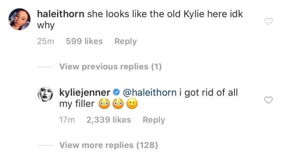 'Eu me livrei de todo o preenchimento labial', assumiu Kylie Jenner no Instagram