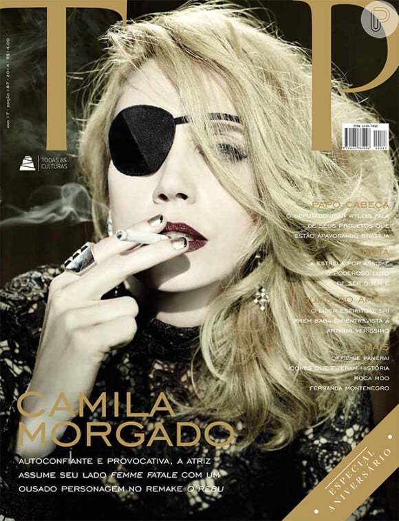 Camila Morgado é escolhida para estampar capa de revista em comemoração aos 16 anos da 'Top Magazine'