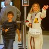 Carolina Dieckmann é fotografada com os filhos Davi Frota e José Worcman, shopping no Fashion Mall, em São Conrado, zona sul do no Rio de Janeiro, nesta quinta-feira, 12 de julho de 2018
