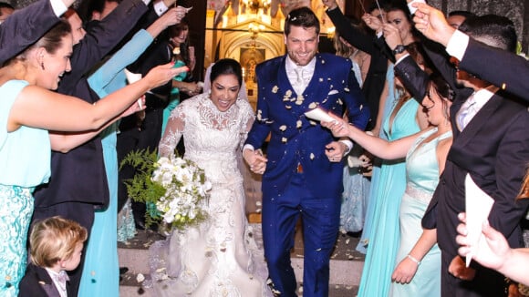 Amanda Djehdian e o empresário Mateus Hoffman se casam em SP: 'Tudo perfeito'
