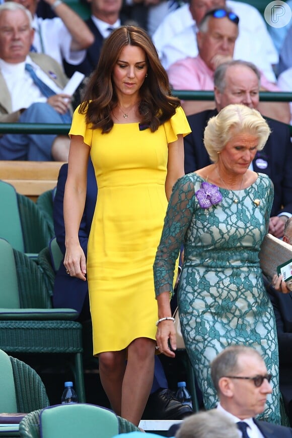 Kate Middleton assistiu à final masculina de tênis entre Novak Djokovic e Kevin Anderson