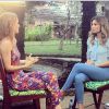 Grazi Massafera entrevistando Laila Zaid para o 'Superbonita'