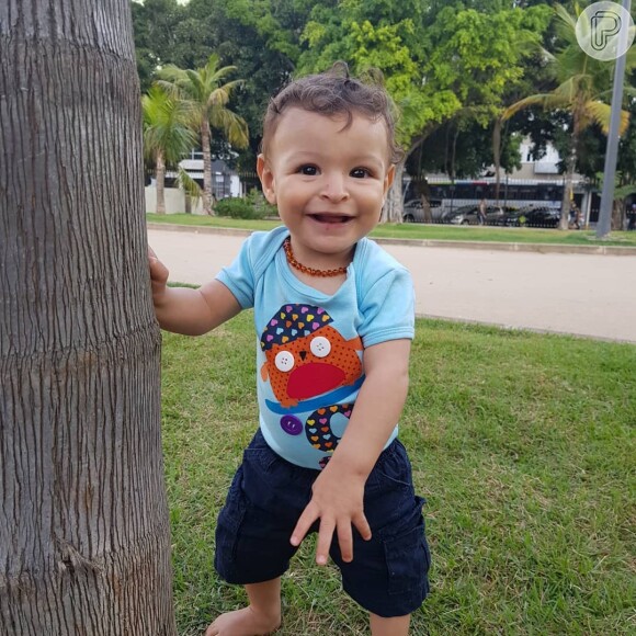 Benjamin, filho de Sheron Menezzes, está com nove meses