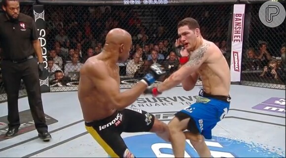 Anderson Silva fraturou a perna na revanche contra Chris Weidman no UFC 168