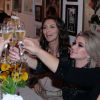 Maria Fernanda Cândido comemorou seus 40 anos em um jantar com amigas