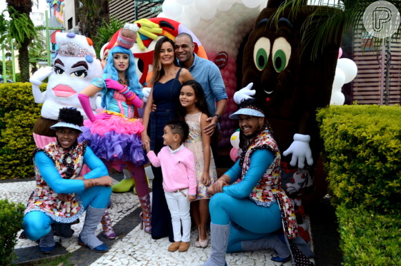 Luciele Di Camargo e Denílson celebraram o aniversário de 8 anos da filha primogênita, Maria Eduarda