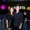 Fábio Porchat e a mulher, Nataly Mega, prestigiaram a festa da promoter Carol Sampaio nesta sexta-feira, 10 de agosto de 2018