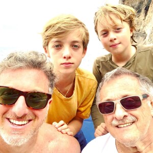 Luciano HucK é pai de Joaquim, de 13 anos, Benício, de 10