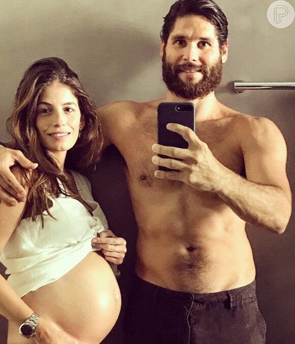 Dudu Azevedo e a médica Fernanda Mader são pais de Joaquim, que nasceu no dia 9 de agosto de 2018