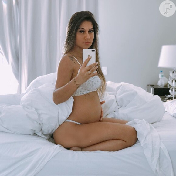 À espera do segundo filho, Mayra Cardi adotou dieta crudívora na gravidez