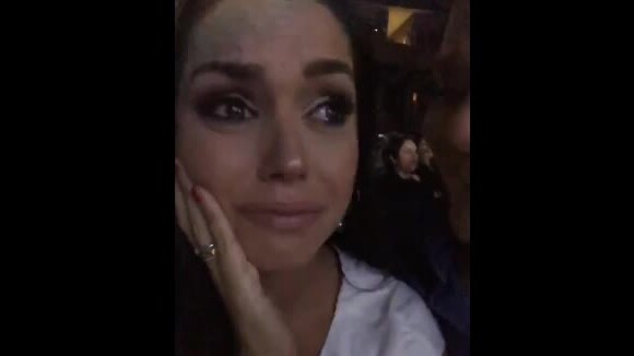 Thais Fersoza se emocionou e chorou no show de Roberto Carlos, em São Paulo, nesta sexta-feira, 24 de agosto de 2018