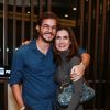 Fátima Bernardes chamou atenção ao investir em um vestido justo e canelado para prestigiar o lançamento da plataforma do voluntariado 'Transforma Brasil', em São Paulo, na noite desta terça-feira, 28 de agosto de 2018
