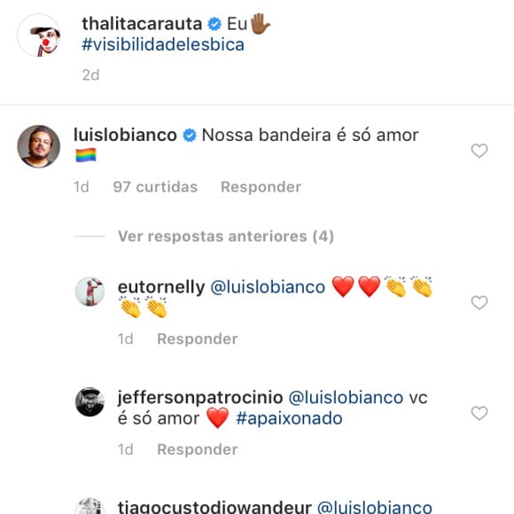 Thalita Carauta se assume gay e recebe apoio dos famosos