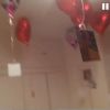 Rodrigo Godoy espalhou balões de coração pelo quarto para fazer uma surpresa para Preta Gil