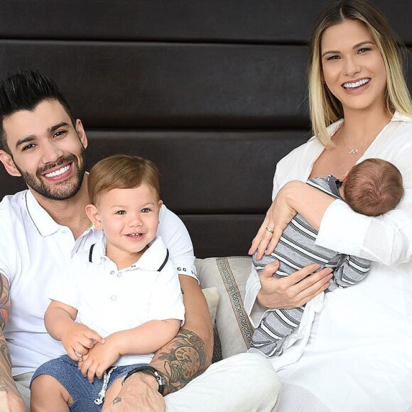 Gusttavo Lima recentemente lamentou a distância da família por causa de shows