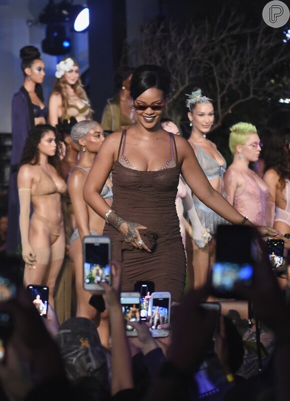 Savage X Fenty, a marca de Rihanna desfila na Semana de Moda de Nova York, que vai até sexta-feira, 14 de setembro de 2018
