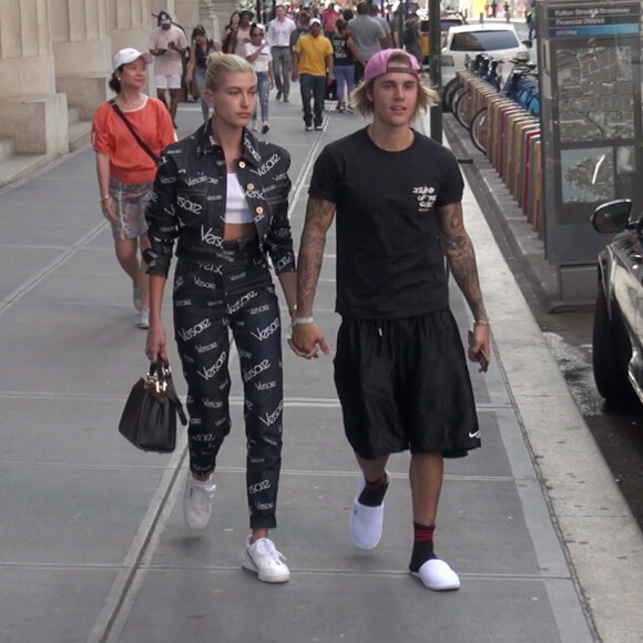 Justin Bieber e Hailey Baldwin foram vistos em um cartório de Nova York na quinta-feira, 13 de setembro de 2018