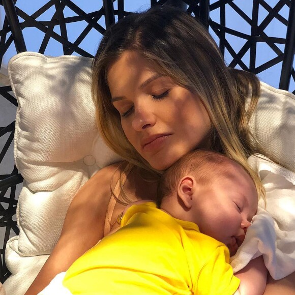 Andressa Suita deu à luz Samuel no dia 24 de julho de 2018