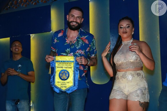 Wagner Santiago foi apresentado como destaque da Paraíso do Tuiuti para o carnaval 2019 em evento na quadra da escola nesta sexta-feira, 21 de setembro de 2018