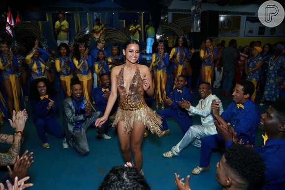 Gleici Damasceno foi apresentada como destaque da Paraíso do Tuiuti para o carnaval 2019 em evento na quadra da escola nesta sexta-feira, 21 de setembro de 2018