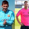 Lionel Messi raspou as laterais dos cabelos, e apareceu com o novo visual no primeiro treino do Barcelona