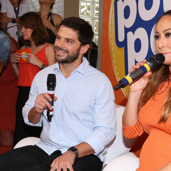 Sabrina Sato e Duda Nagle preparam playlist para o parto: 'Temos até um fonezinho que gruda com gel na barriga...'