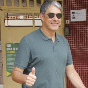 William Bonner votou em uma seção eleitoral do Rio neste domingo, 7 de outubro de 2018