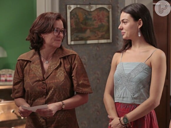 Augusta (Sandra Corveloni) fica na dúvida se aceita ou não a ajuda de Madalena (Betty Faria), em 'Boogie Oogie'