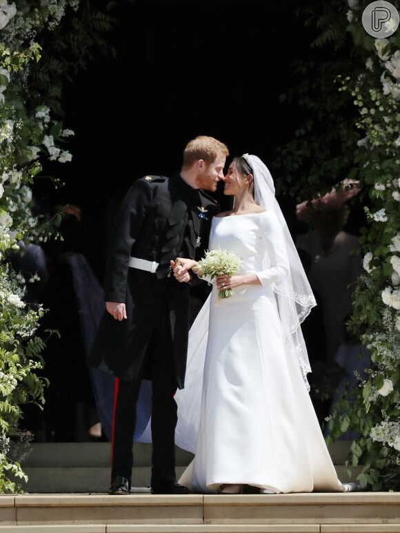 Meghan Markle e príncipe Harry se casaram em maio deste ano