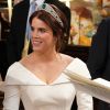O casaeto da princesa Eugenie de York com o ex-barman Jack Brooksbank aconteceu no dia 12 de outubro de 2018 no Castelo de Windsor, na Inglaterra