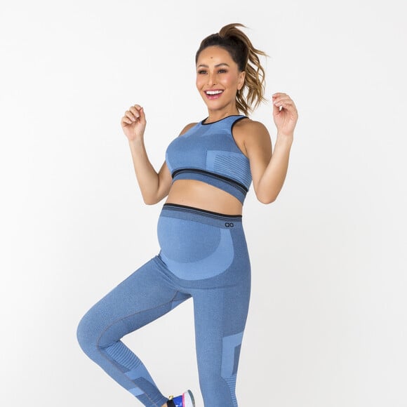 Sabrina Sato manteve a rotina de exercícios durante a gravidez