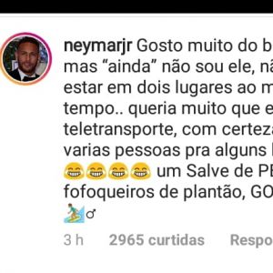 Neymar nega ter encontrado Camila Karam em boate