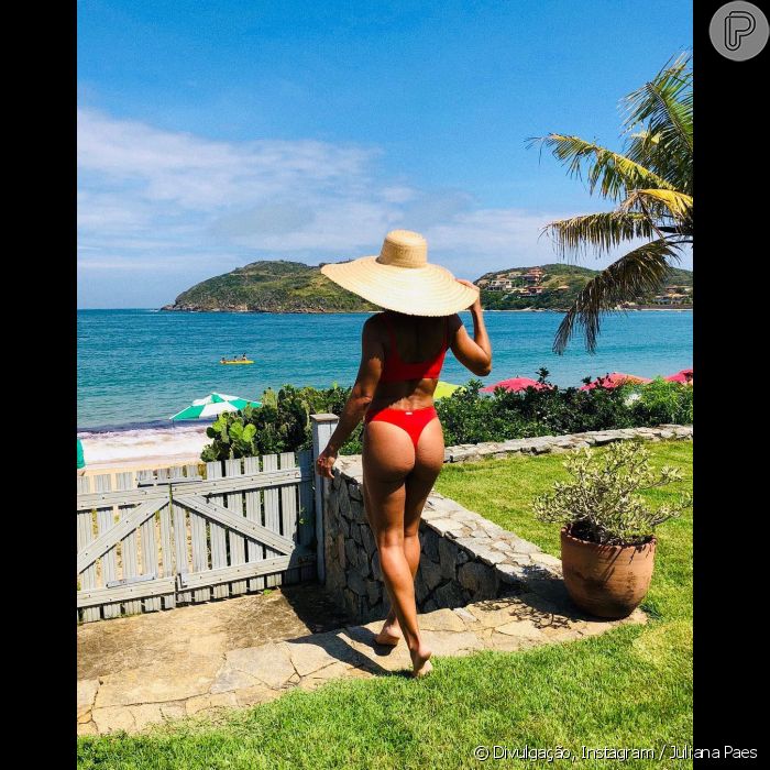 Juliana Paes Exibe Bumbum Em Biqu Ni Asa Delta Purepeople