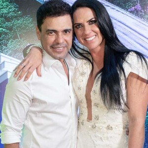 Graciele Lacerda participou do evento em Praia Grande com Zezé Di Camargo