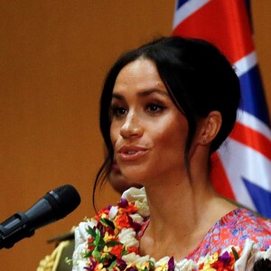 Meghan Markle fez seu primeiro discurso durante uma viagem real