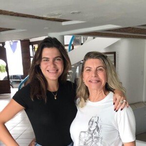 Mãe de Flávia Alessandra postou foto no Instagram com Mariana Goldfarb