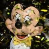 Mickey e Minnie animaram o desfile da Água de Coco no SPFW nesta sexta-feira, dia 26 de outubro de 2018