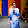 Tendências vindas das passarelas do Minas Trend: tie dye no look de couro Patricia Motta