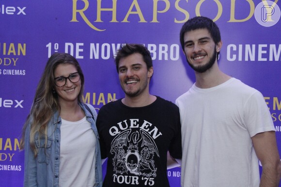 Vinícius Bonemer prestigiou Hugo Bonemer na pré-estreia do filme 'Bohemian Rhapsody', no Cine Roxy, em Copacabana, nesta quarta-feira, 31 de outubro de 2018