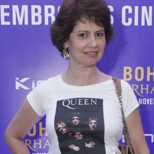Narjara Turetta conferiu a pré-estreia do filme 'Bohemian Rhapsody', no Cine Roxy, em Copacabana, nesta quarta-feira, 31 de outubro de 2018