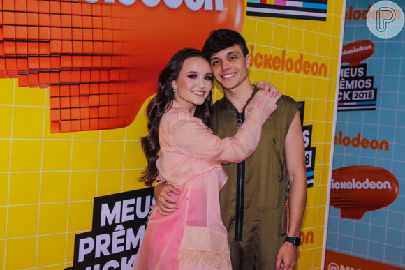 Larissa Manoela e Leonardo Cidade prestigiam Meus Prêmios Nick 2018, na casa de espetáculos Credicar Hall, em São Paulo, na noite desta quarta-feira, 7 de novembro de 2018
