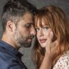 Gabriel (Bruno Gagliasso) beija Luz (Marina Ruy Barbosa) após a ruiva salvar sua vida nos próximos capítulos da novela 'O Sétimo Guardião'