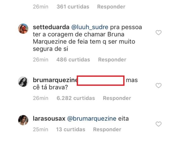 Bruna Marquezine rebate internauta após ser criticada por apoiar Claudia Leitte