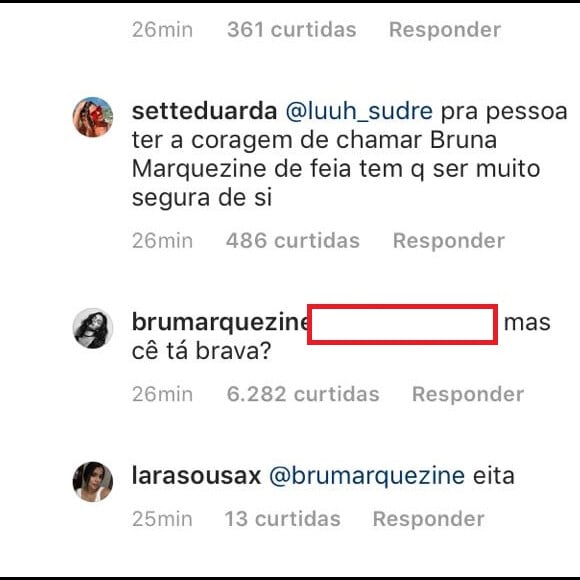 Bruna Marquezine rebate internauta após ser criticada por apoiar Claudia Leitte