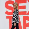 Cameron Diaz aposta em peça zebra print da Balmain para divulgar o filme 'Sex Tape' em Paris