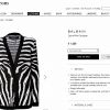 O cardiagan zebra print usado por Cameron Diaz custa cerca de R$5mil no site da Balmain