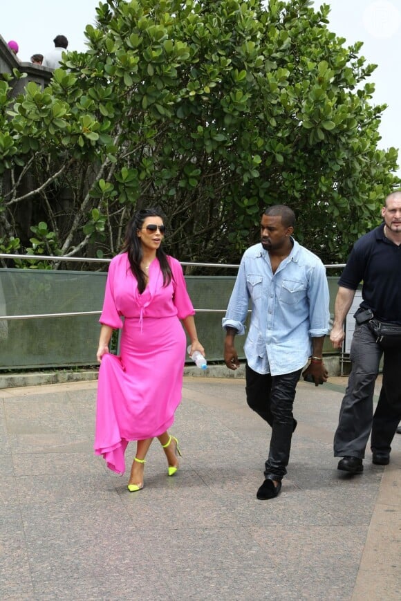 Kim e Kanye ficaram apenas quatro dias no Rio