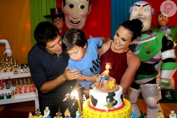 Matheus em seu aniversário de 3 anos, no ano passado. A festa conteceu no Rio de Janeiro, em setembro de 2013